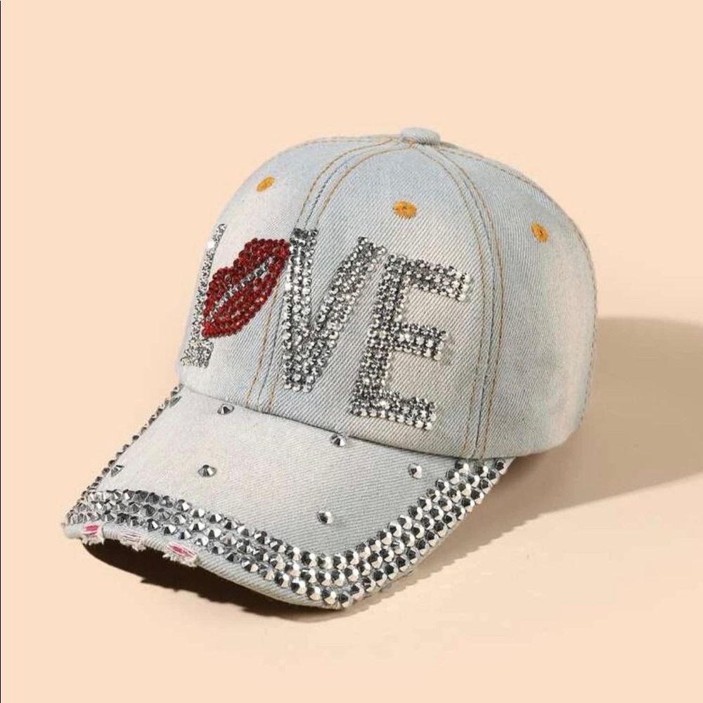 Rhinestone fashion baseball cap